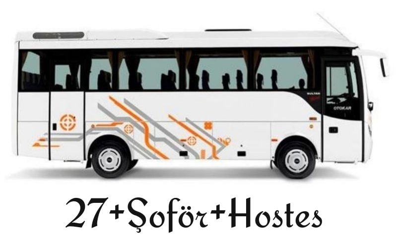 27 kisilik yarim otobus 27 kişilik midibüs yan görüntü