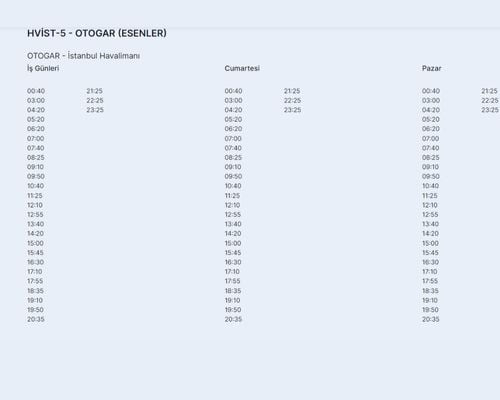 İstanbuldan havaistle otogara nasıl gidilir