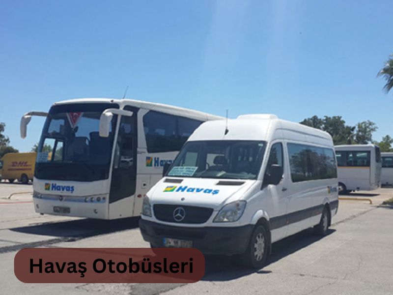 46 kişilik yeni mercedes tourismo antalya havalimanı'ndan şehir merkezine havas otobüsleri ile gitmek