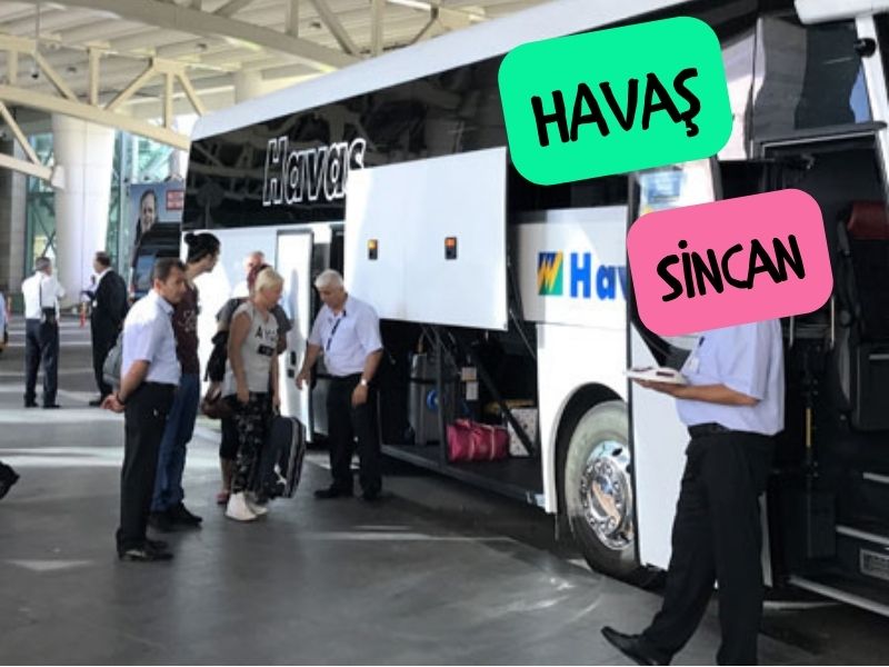 Havas sincan esenboğa havalimanından sincan'a havalimanı servis