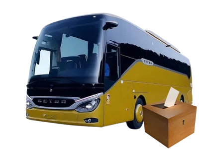 setra otobüs seçim için kiralık