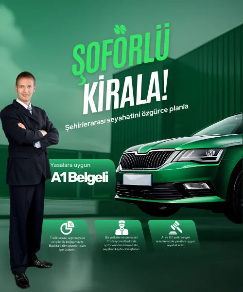 Şehirlerarası kiralık şoförlü araç