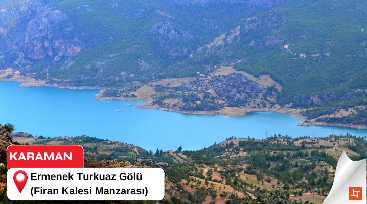 Ermenek Turkuaz Gölü (Firan Kalesi Manzarası)