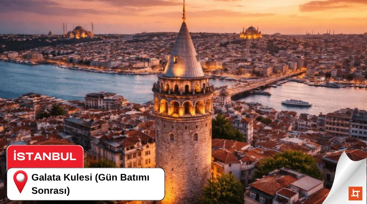 Galata Kulesi (Gün Batımı Sonrası)